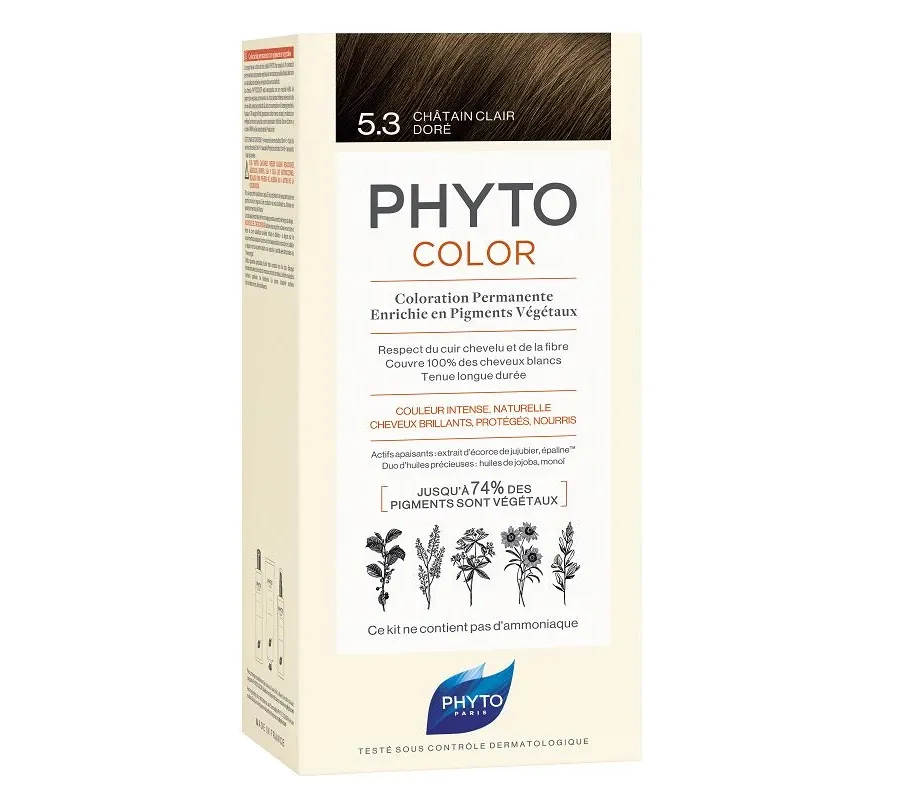 obrazek 1 Phyto Phytocolor Farba do włosów, 5.3 Jasny Złoty Kasztan