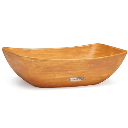 Zdjęcie Stylowa umywalka 50 cm VIRGO BASIC – PATINA, ochra, lakier matowy