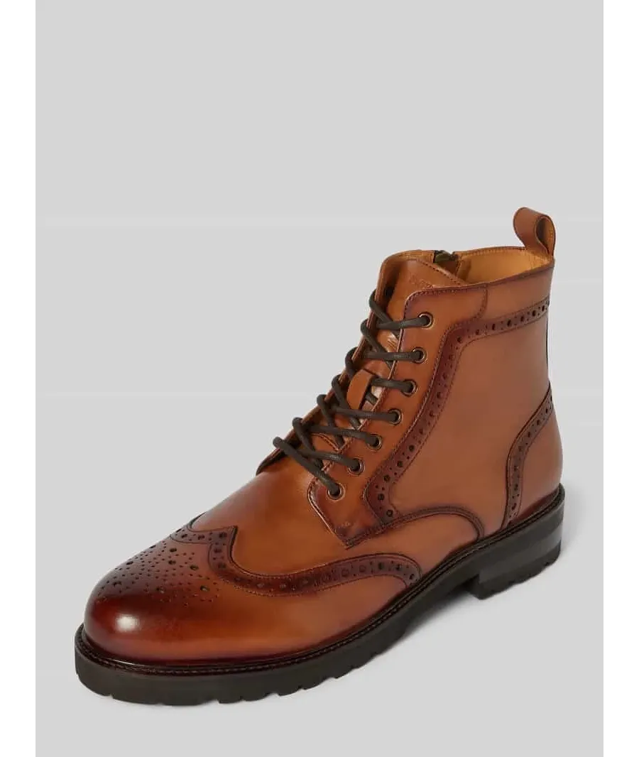 obrazek 1 Buty sznurowane ze skóry naturalnej model ‘Spencer’