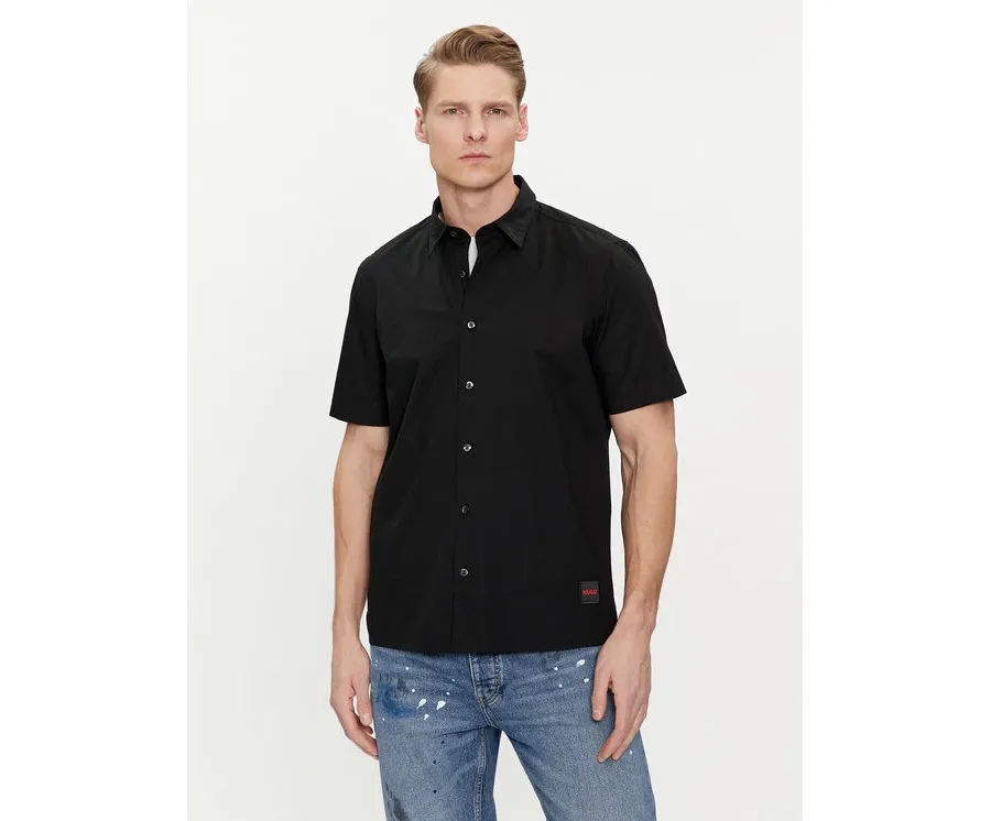 obrazek 1 Hugo Koszula Ebor 50475668 Czarny Relaxed Fit HUGO