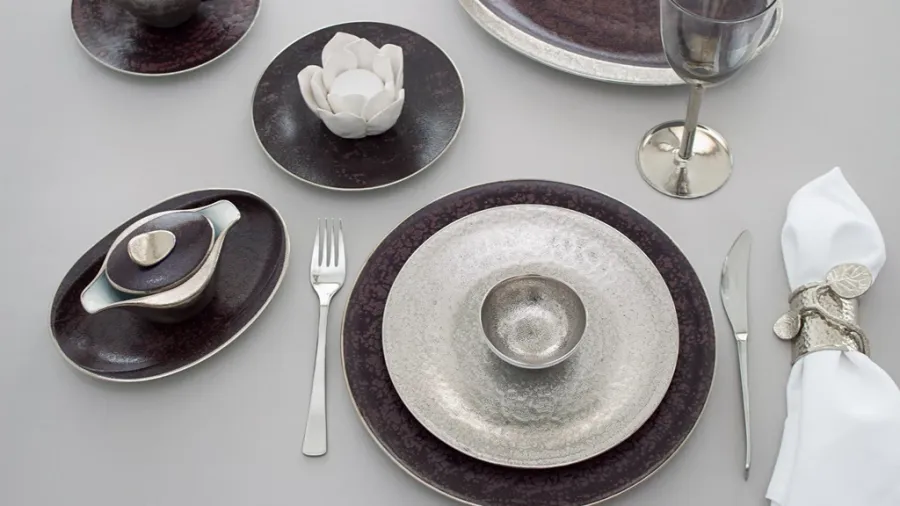 obrazek 3 Luksusowa i unikalna portugalska porcelana na stół dla 12 osób - Porcel