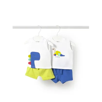 Zdjęcie Mayoral Komplet top i spodenki 1625 Kolorowy Regular Fit