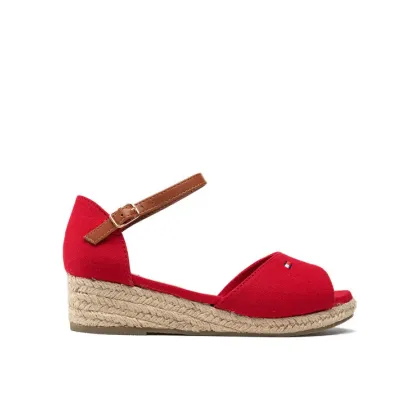 Zdjęcie Tommy Hilfiger Espadryle Rope Wedge Sandal T3A7-32185-0048 S Czerwony