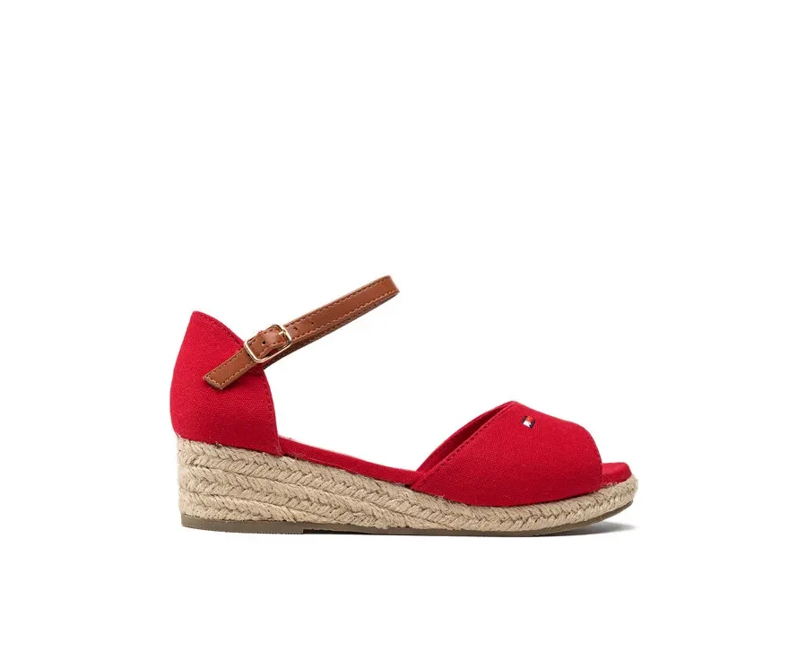 obrazek 1 Tommy Hilfiger Espadryle Rope Wedge Sandal T3A7-32185-0048 S Czerwony