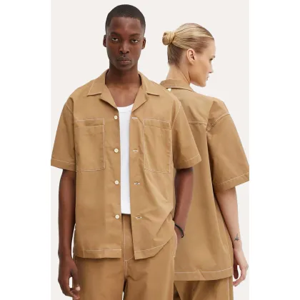 Zdjęcie Sunnei koszula kolor beżowy relaxed z kołnierzykiem klasycznym RTWXSHR004