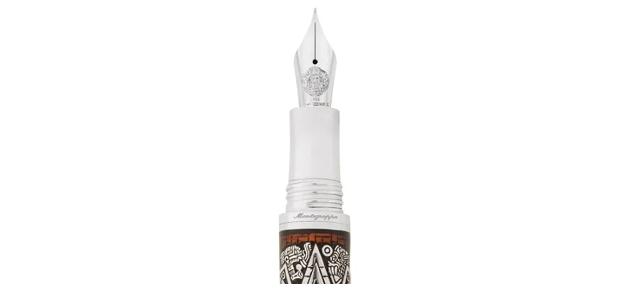 obrazek 4 Mayan Calendar Pióro Wieczne Srebro Montegrappa