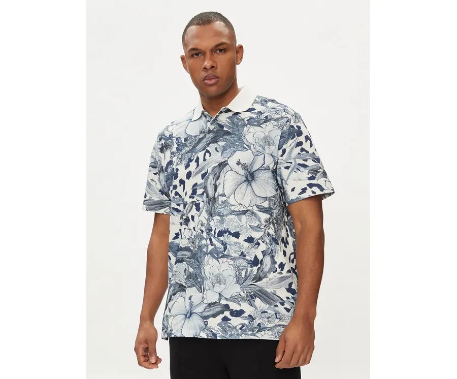obrazek 1 Just Cavalli Polo 76OAG6RL Niebieski Regular Fit