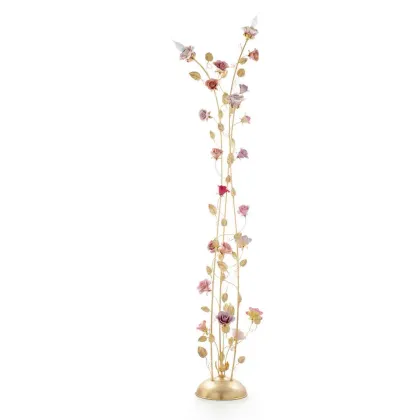 Picture Exclusive porcelain lamp with patterned flowers - Napoleon