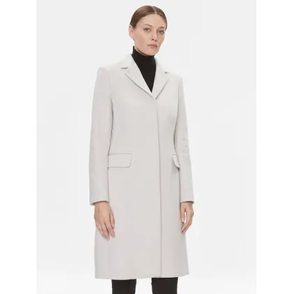 Zdjęcie Calvin Klein Płaszcz wełniany Essential K20K206877 Écru Regular Fit