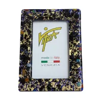 Zdjęcie Ramka ze złotego szkła Murano – wariant czarna murrina