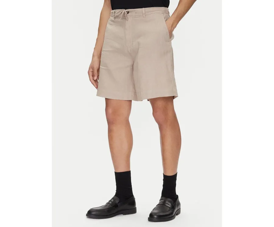 obrazek 1 Selected Homme Szorty materiałowe 16097541 Beżowy Loose Fit