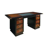 Picture Luxurious black Captain's desk - Authentic Models
