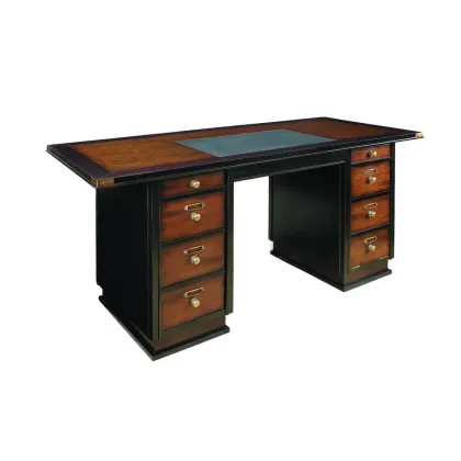 Zdjęcie Luksusowe czarne biurko Kapitana - Authentic Models