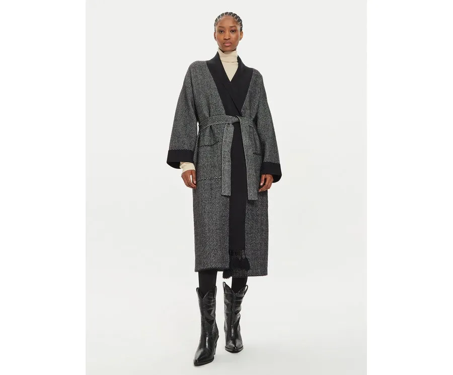 obrazek 1 ViCOLO Płaszcz przejściowy 22007S Czarny Regular Fit