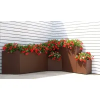 Picture Geometric flower pots for an original garden or terrace