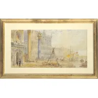 Picture Antique elegant painting from the 19th century