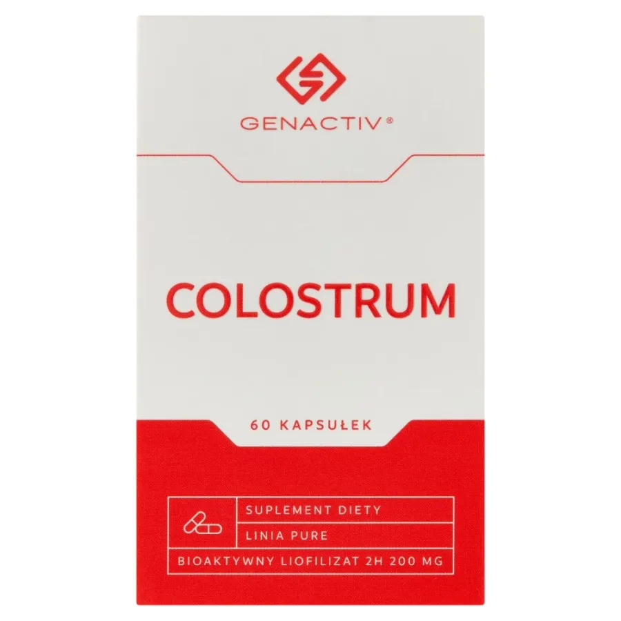 obrazek 1 Genactiv Colostrum Preparat wzmacniający odporność, 60 Kapsułek