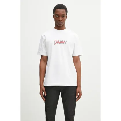 Zdjęcie Daily Paper t-shirt bawełniany Overwritten T-Shirt męski kolor biały z nadrukiem 2511042