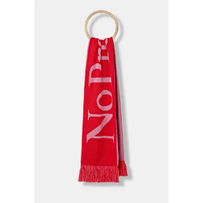 Zdjęcie No Problemo szalik No Problemo Scarf kolor czerwony wzorzysty NP9010203