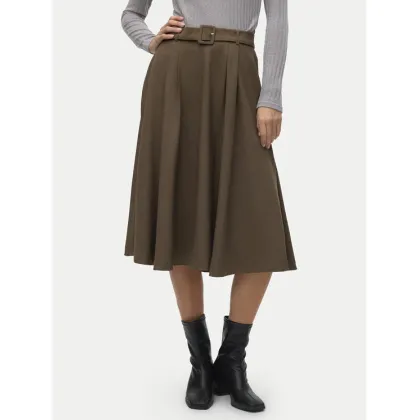 Zdjęcie Vero Moda Spódnica trapezowa Tarisa 10318628 Brązowy Regular Fit