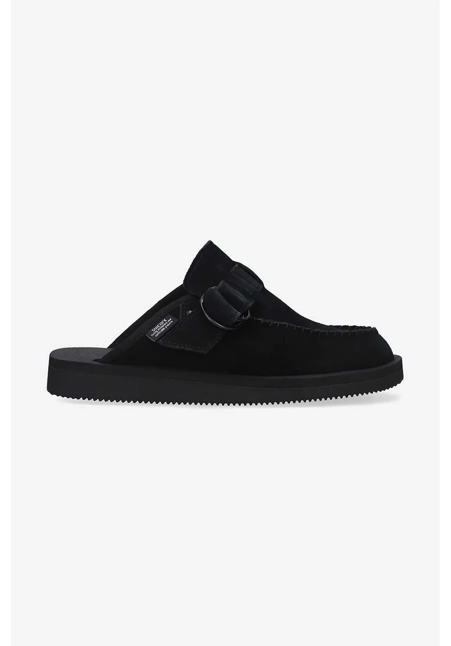 obrazek 1 Suicoke klapki zamszowe kolor czarny LEMI.SAB-BLACK.