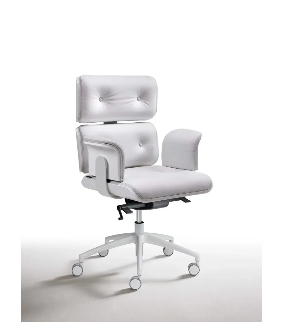 obrazek 3 Skórzany fotel do gabinetu w stylu modernistycznym – wersja painted