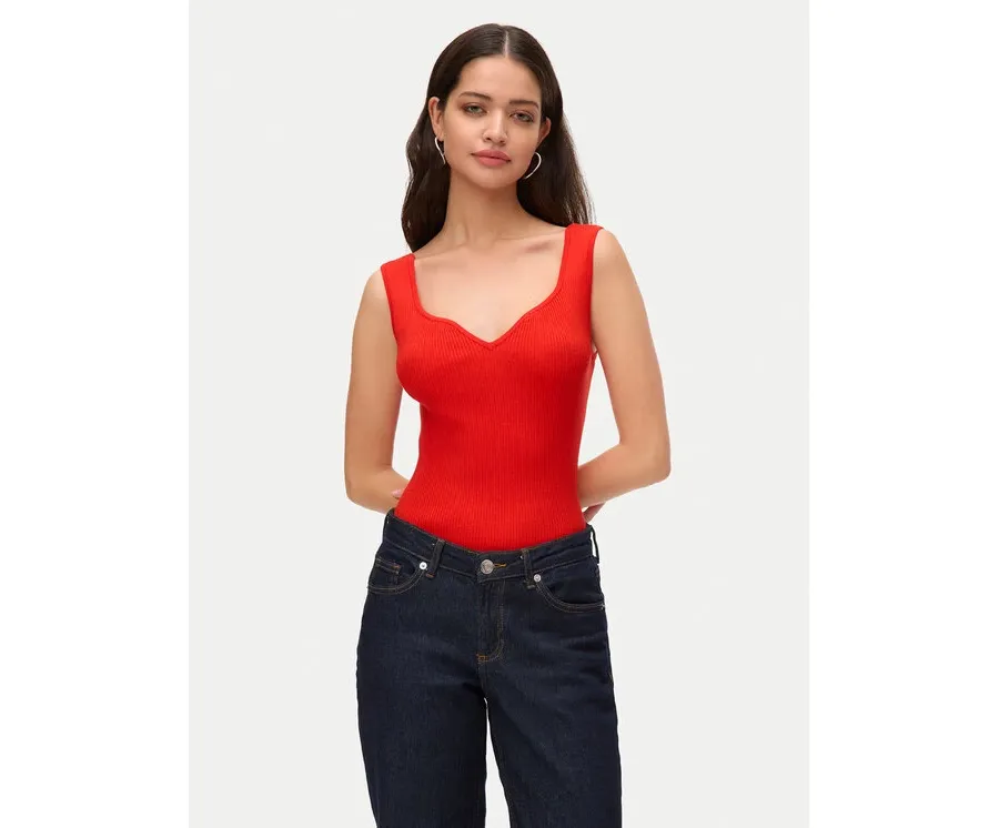 obrazek 1 Vero Moda Top Willow 10326450 Czerwony Slim Fit
