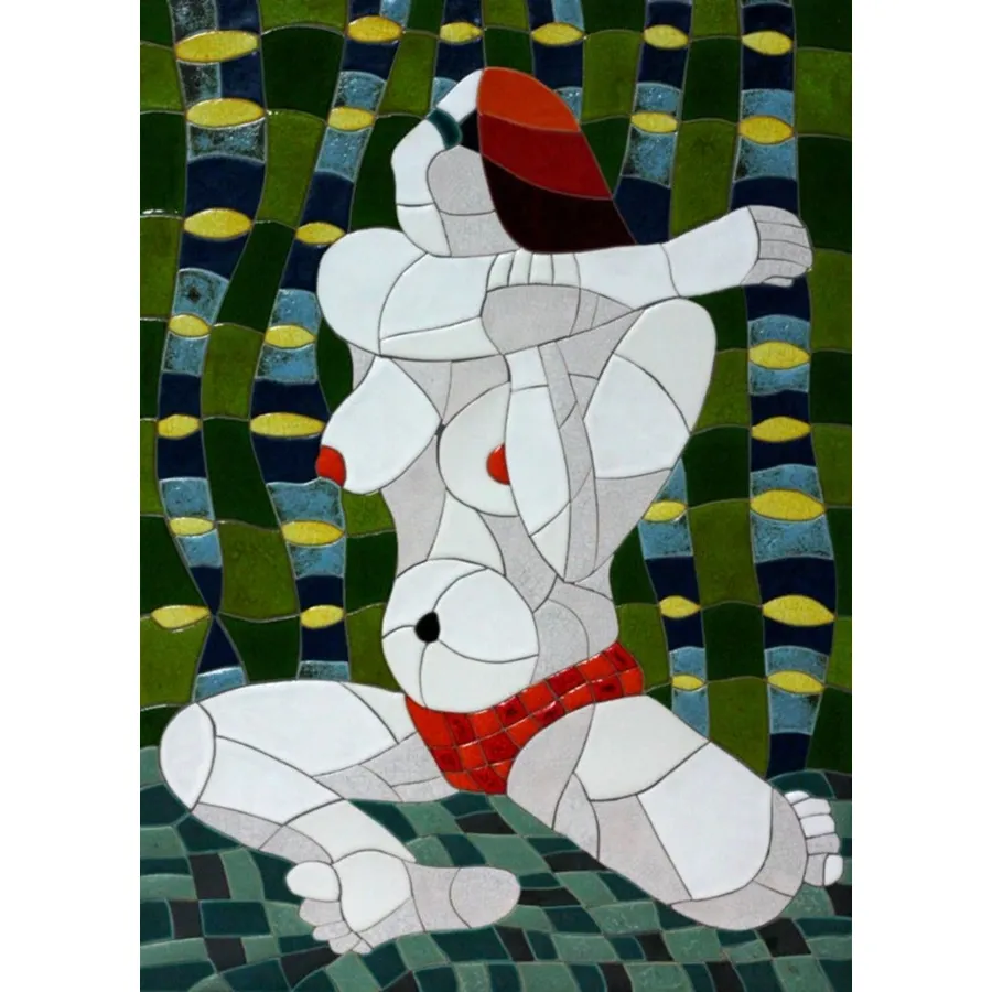 picture 1 Designers mosaic with woman to the apartment