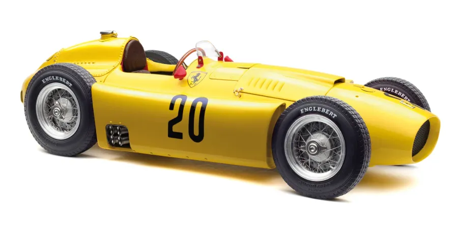 obrazek 2 Piękny komplet dwóch replik zółtego Ferrari D50 i czerwonej Lanci D50