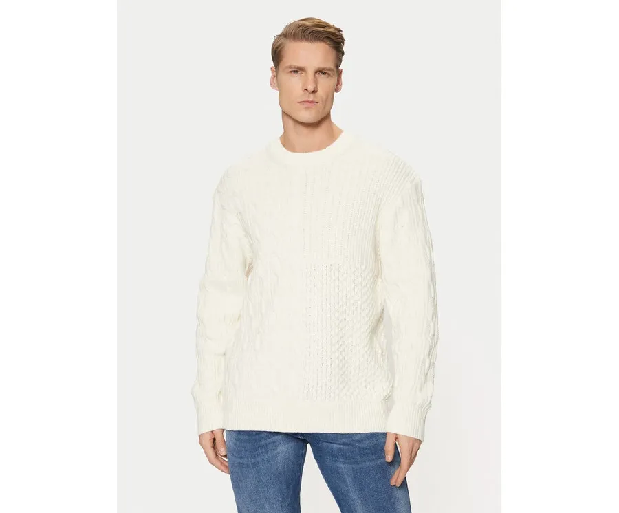 obrazek 1 Tom Tailor Denim Sweter 1044433 Écru Relaxed Fit