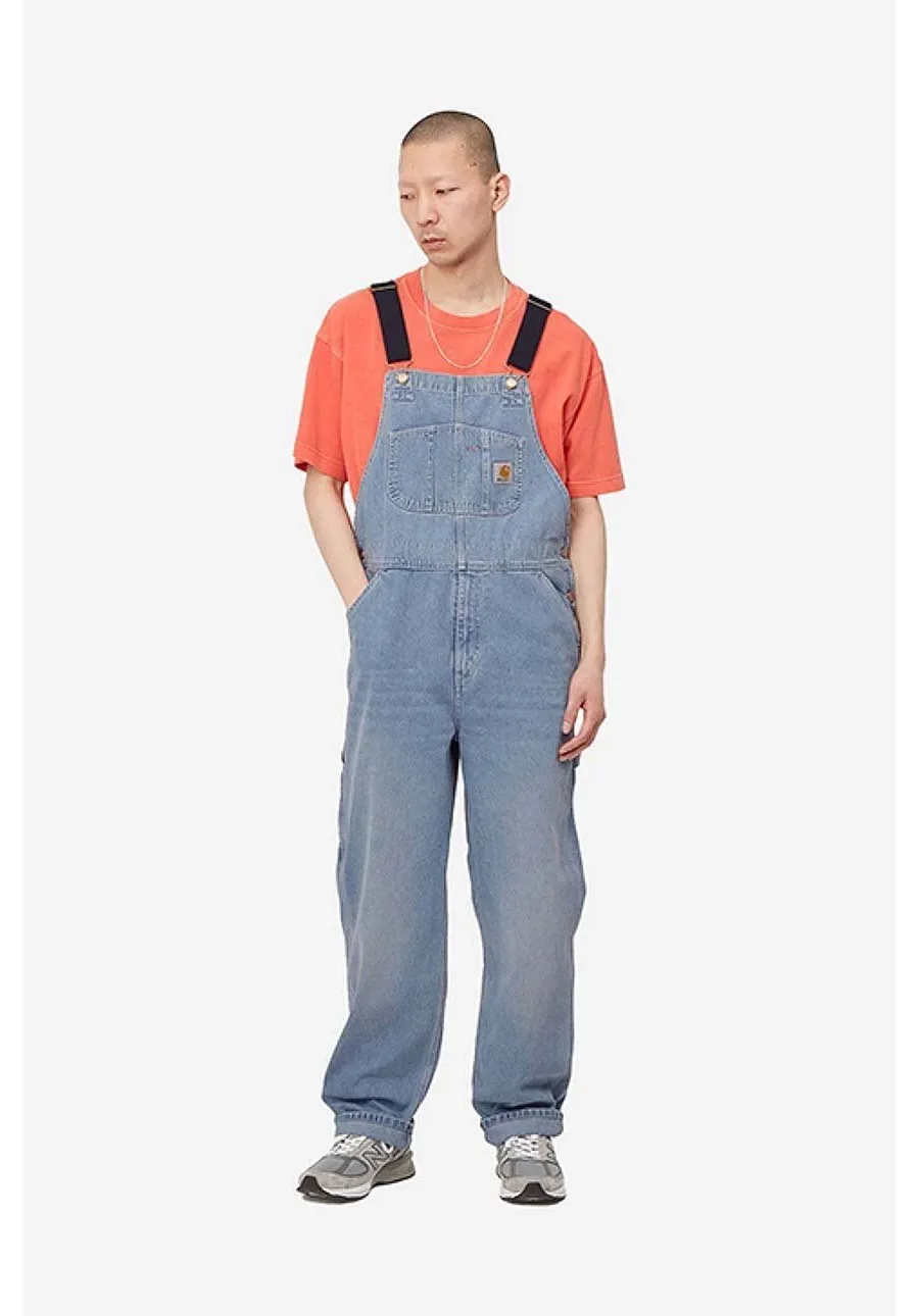 obrazek 1 Carhartt WIP ogrodniczki jeansowe Bib Overall kolor niebieski I022946