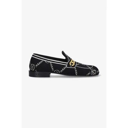 Zdjęcie Marni mokasyny Moccasin Shoe męskie kolor czarny MOMR003802.P4601-BRAZOWY