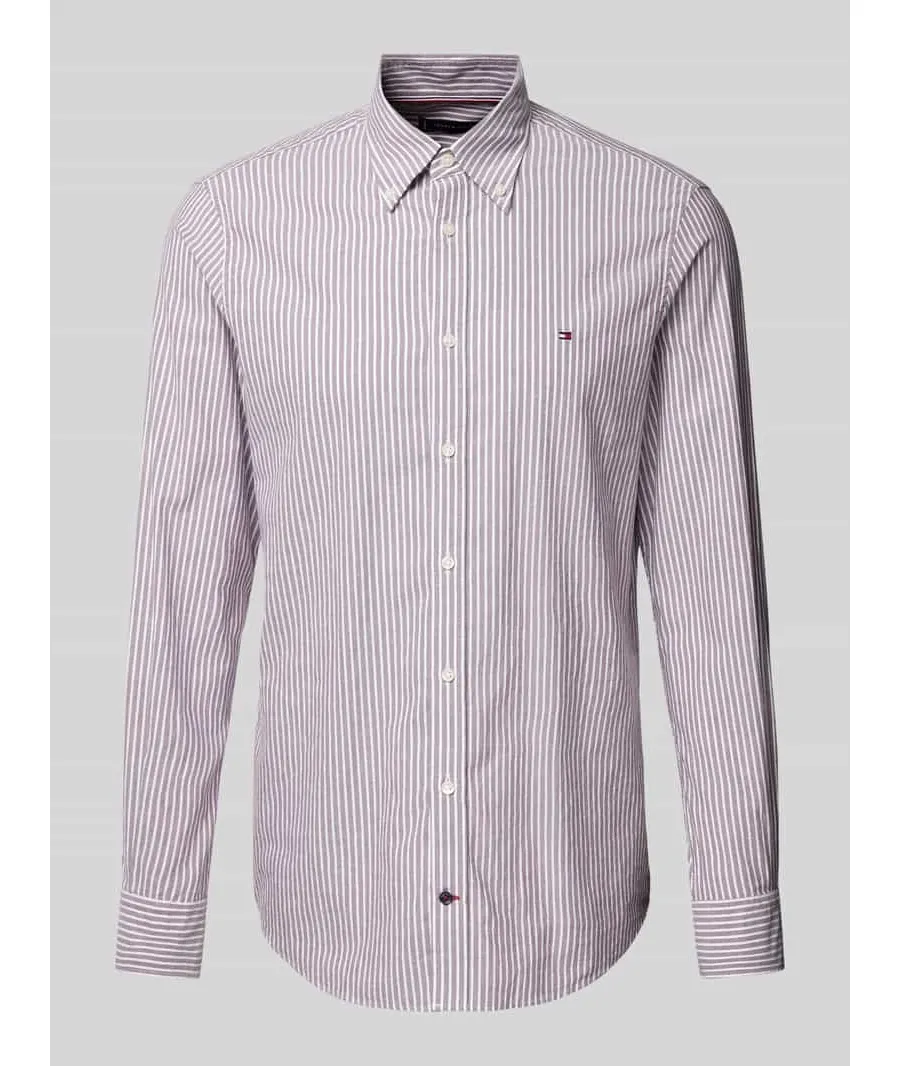 obrazek 1 Koszula biznesowa o kroju slim fit z kołnierzykiem typu button down model ‘ROYAL’