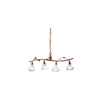 Zdjęcie Klasyczna włoska lampa wisząca Siena z trzema światłami