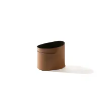 Zdjęcie Piękny skórzany mały kosz – 19 cm