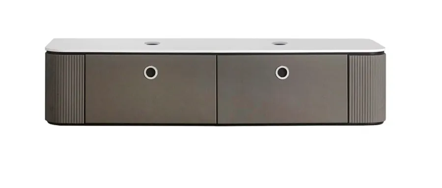 obrazek 1 Podwójna szafka łazienkowa TUBULAR w szarym odcieniu - Collecion Alexandra