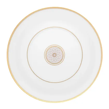 Zdjęcie Porcelanowy talerz deserowy Terrace z kwiatowym ornamentem i złotym wykończeniem - Vista Alegre
