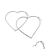 Picture Italian smooth heart-shaped earrings made of sugar cane