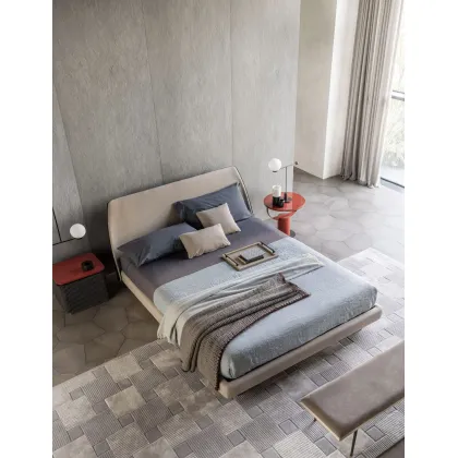 Zdjęcie Eleganckie łóżko do pięknej sypialni w stylu minimalistycznym