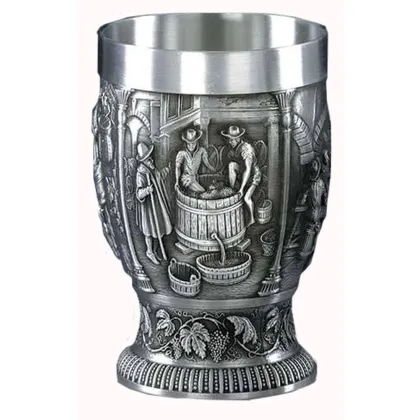 Zdjęcie Cynowy kubek do wina 150 ml