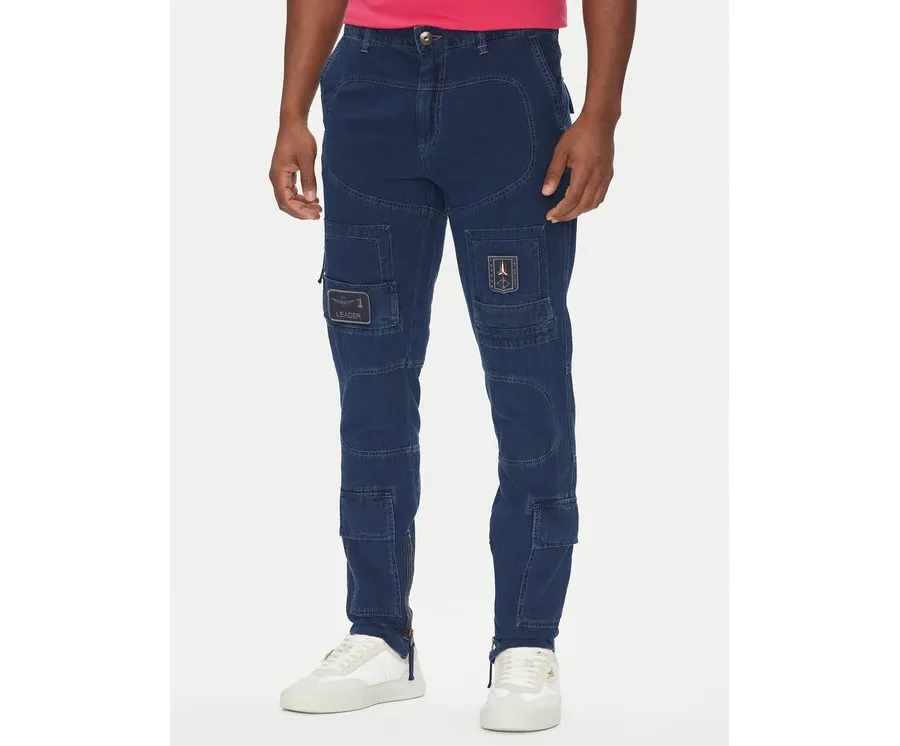 obrazek 1 Aeronautica Militare Jeansy 251PA1655CT3507 Granatowy Regular Fit