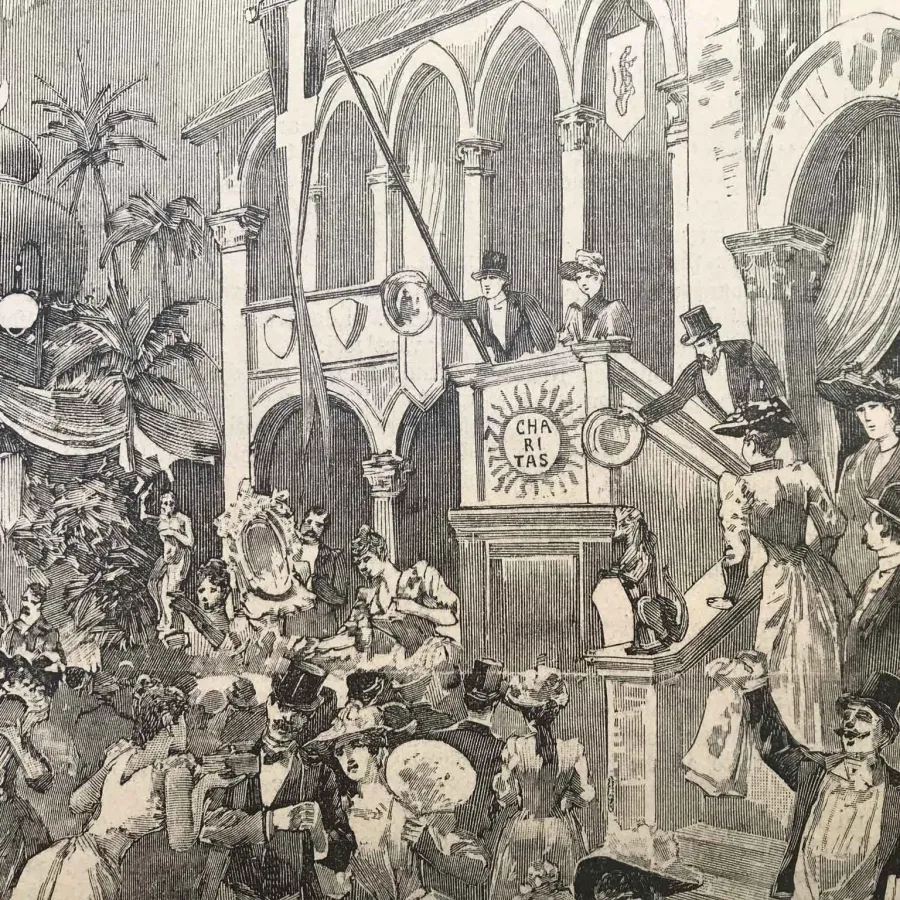 obrazek 3 Impreza charytatywna w Teatro della Scala w nocy 23 maja 1891 r. - wydruk