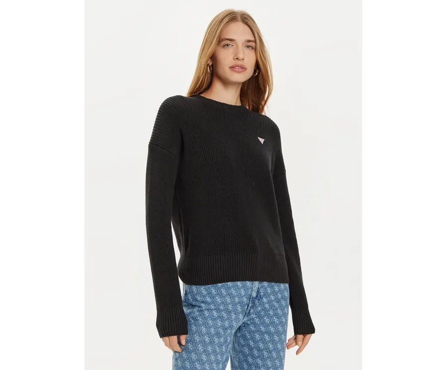 obrazek 1 Guess Jeans Sweter W4BR08 Z3HM1 Czarny Regular Fit