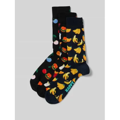 Zdjęcie Skarpety z nadrukiem z logo w zestawie 3 szt. model ‘Classic’