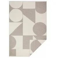 Zdjęcie Dywan geometryczny w kolorze beżowym do salonu lub sypialni