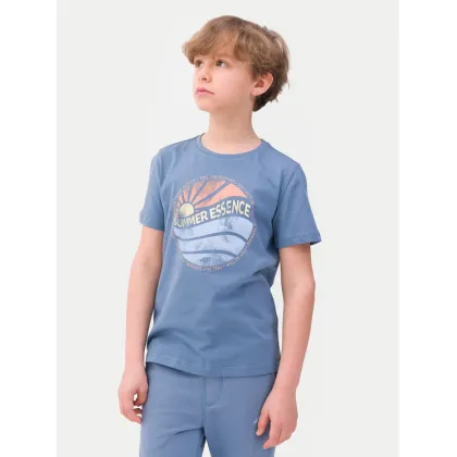 Zdjęcie 4F T-Shirt 4FJWSS24TTSHM1135 Niebieski Regular Fit
