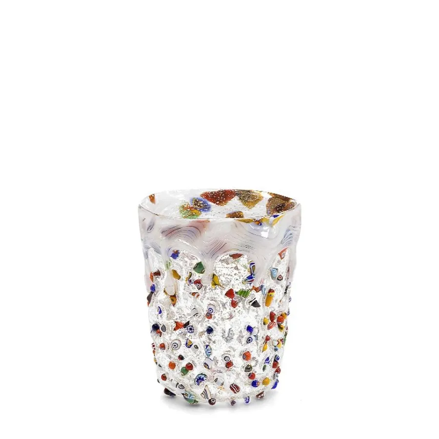 obrazek 1 Kolorowy komplet 6 szklanek ze szkła murano (10 cm)