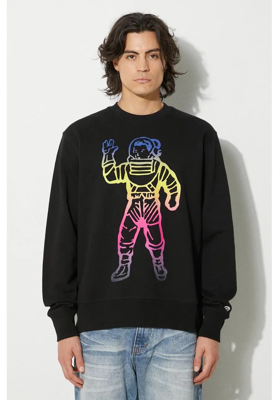 obrazek 1 Billionaire Boys Club bluza bawełniana Standing Astro Crewneck męska kolor czarny z nadrukiem B24228