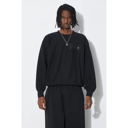 Zdjęcie Aries bluza bawełniana Premium Temple Sweatshirt męska kolor czarny z nadrukiem COAR20000