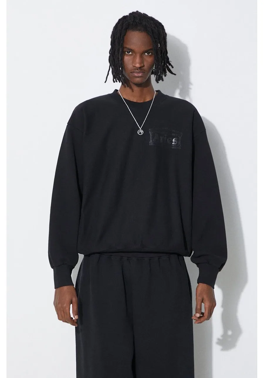 obrazek 1 Aries bluza bawełniana Premium Temple Sweatshirt męska kolor czarny z nadrukiem COAR20000